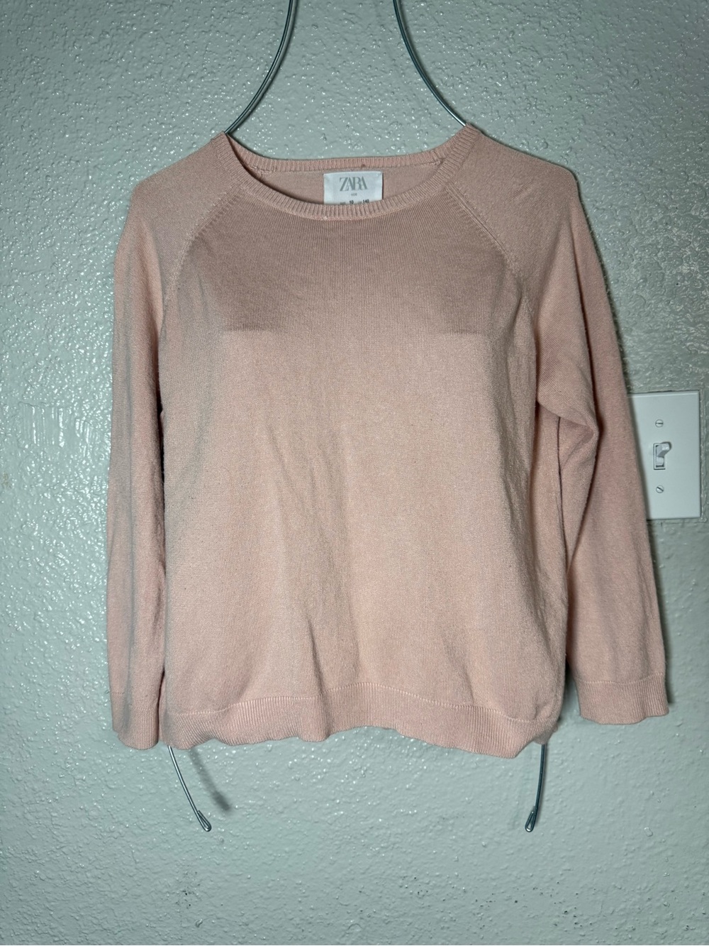 zara pink sweater girls size 10